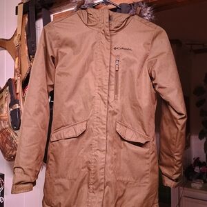 Columbia Army Green Hooded Jacket